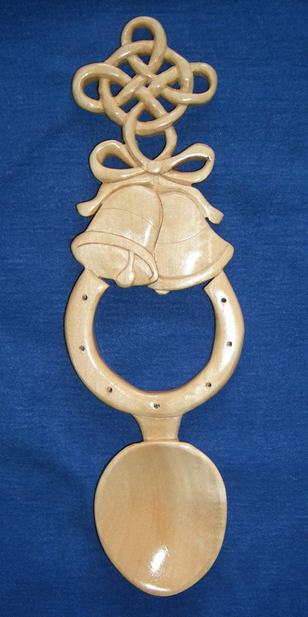 Celtic wedding with horse shoe love spoon