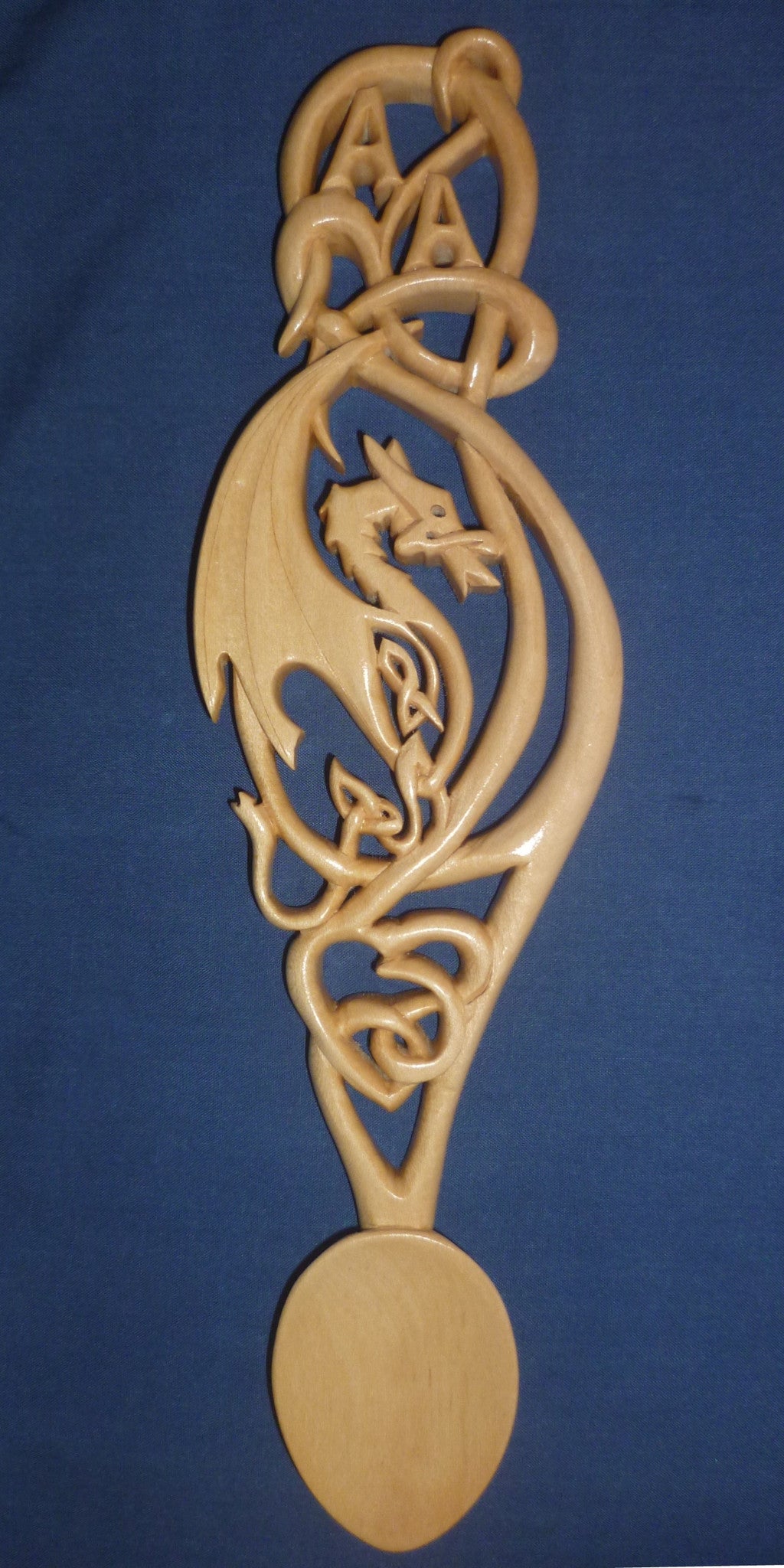 Celtic dragon with initials