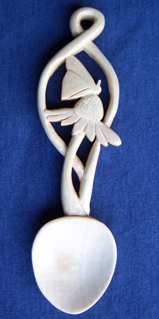 Butterfly Love spoon – Welsh love spoons by Adam King