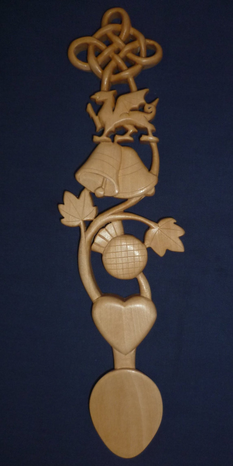 Welsh Scottish Love spoon