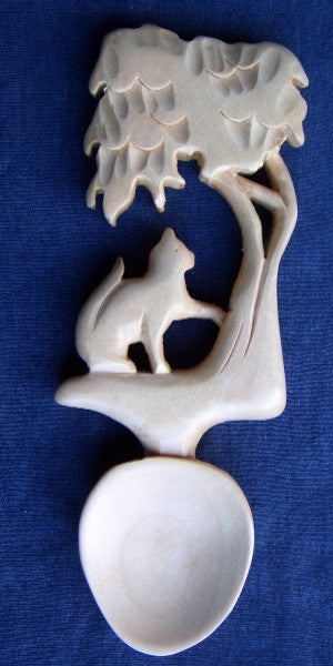 Cat and Tree Love spoon