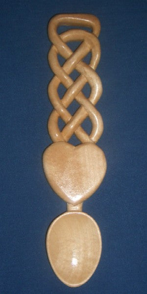 Heart and knot love spoon